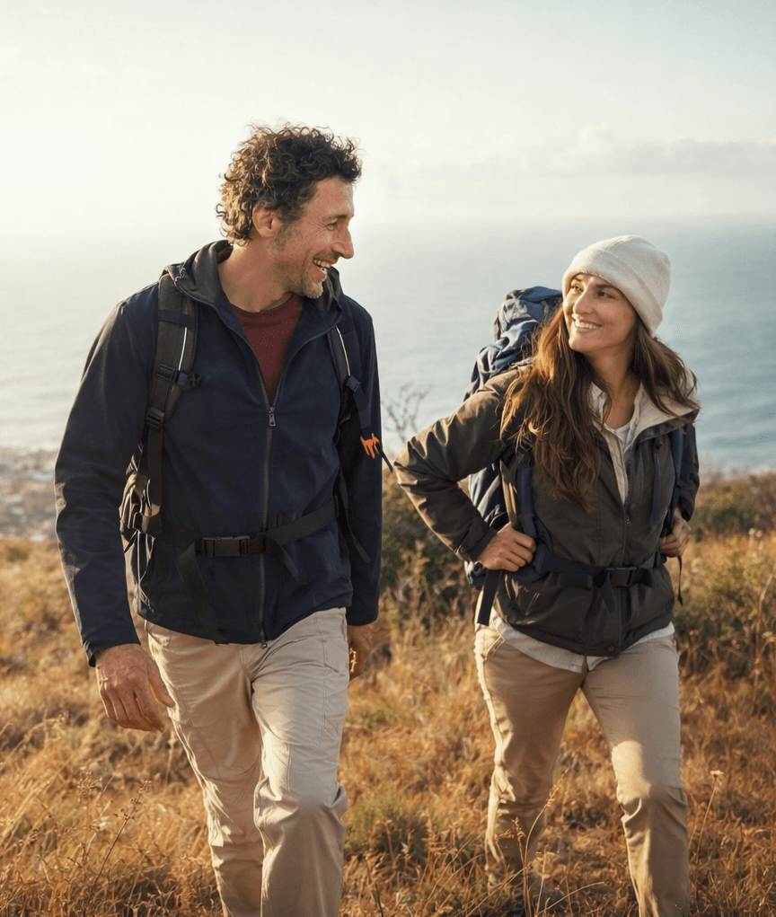 People running a race